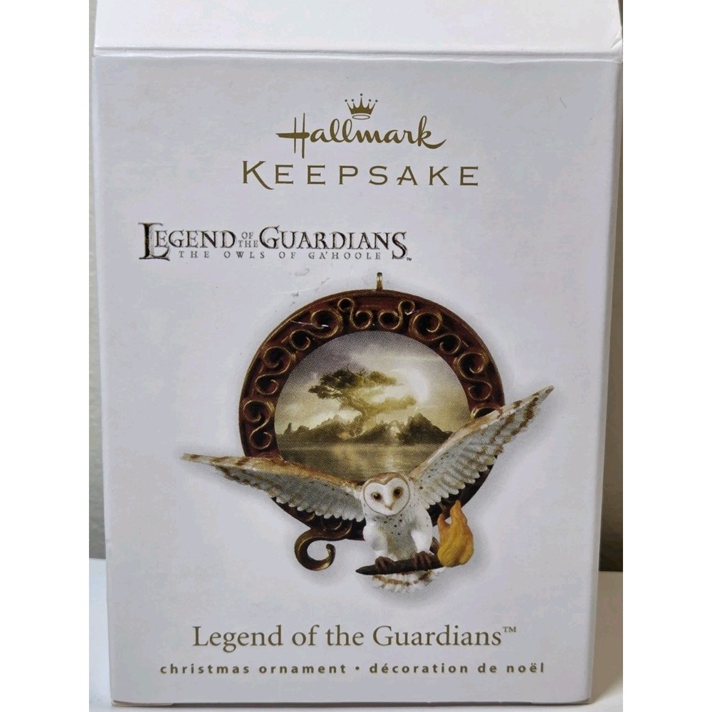 Hallmark Keepsake Ornament Legend of the‎ Guardians 2010 Flying Owl w/ Torch